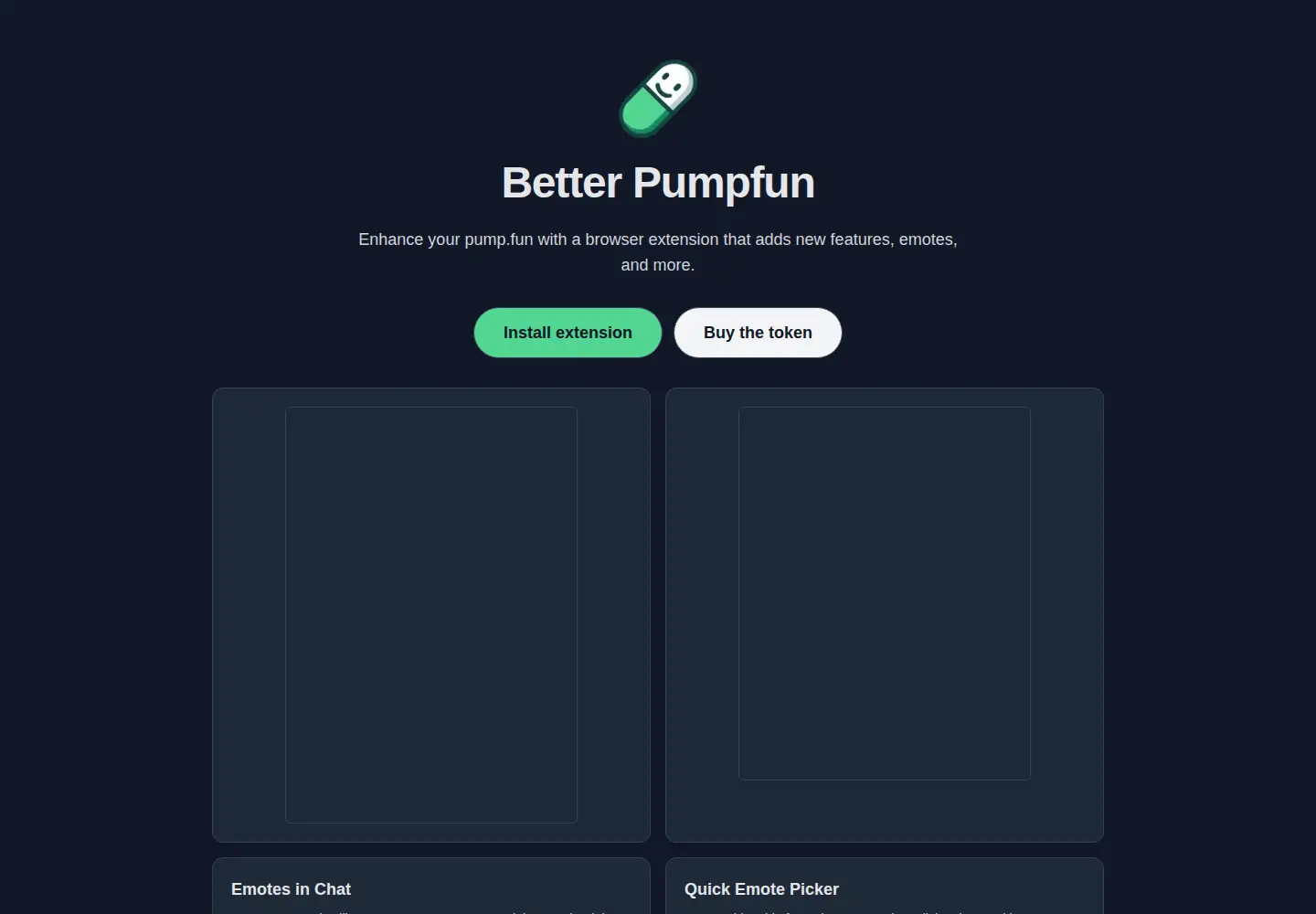 Screenshot of betterpumpfun.xyz