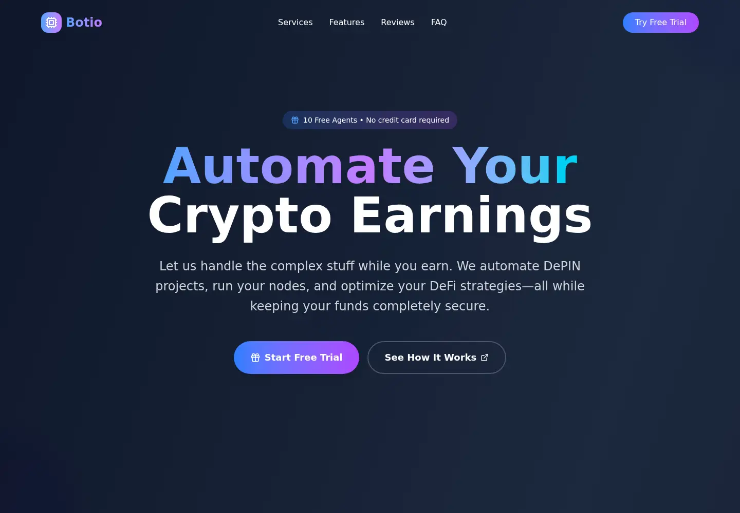 Screenshot of botio.xyz