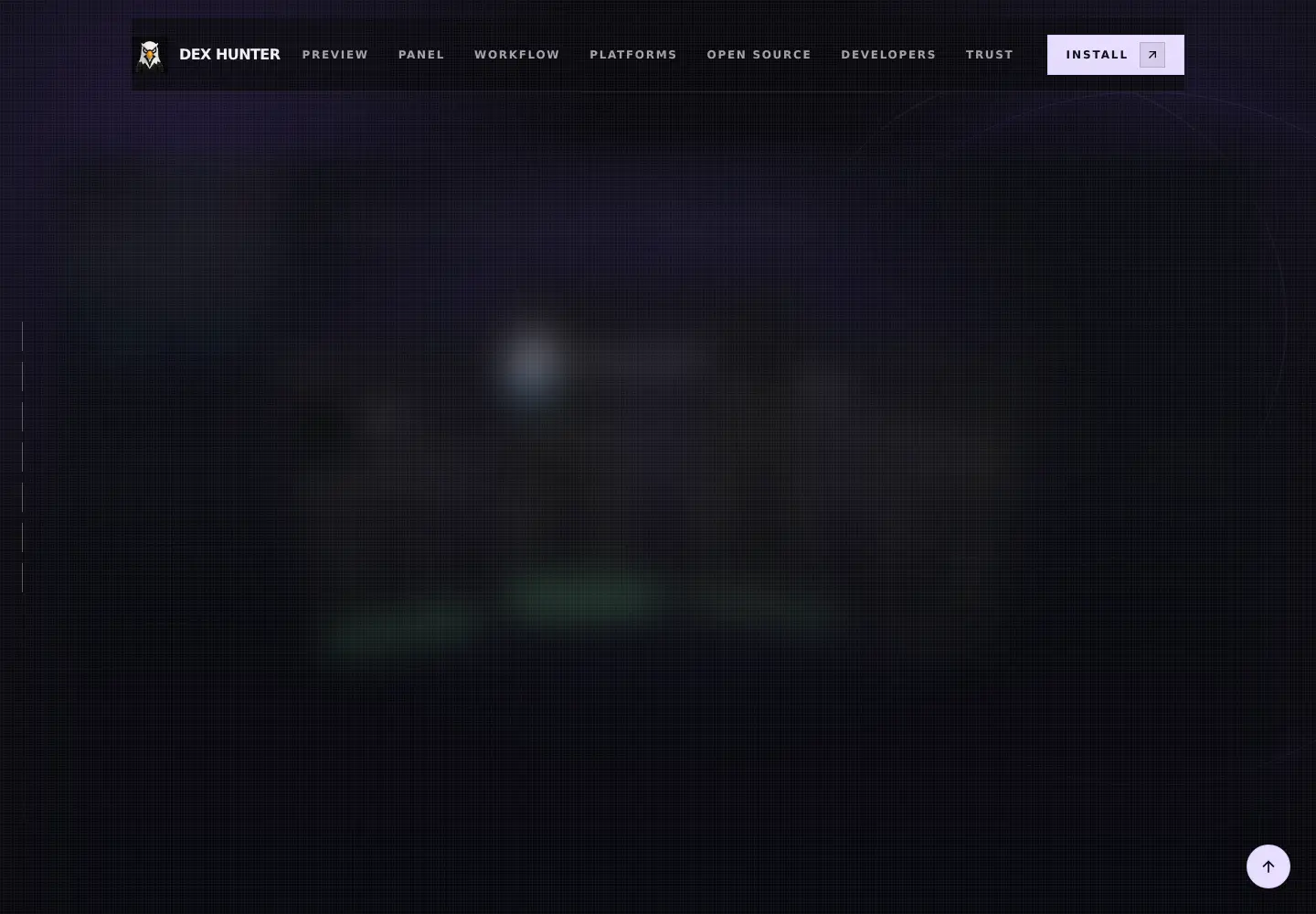 Screenshot of dex-hunter.xyz