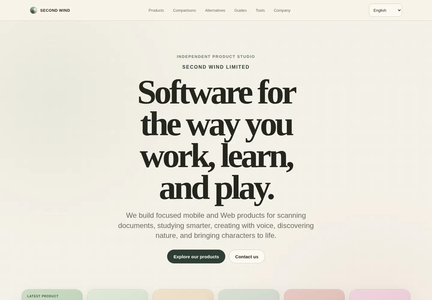 Screenshot of secondwindltd.xyz