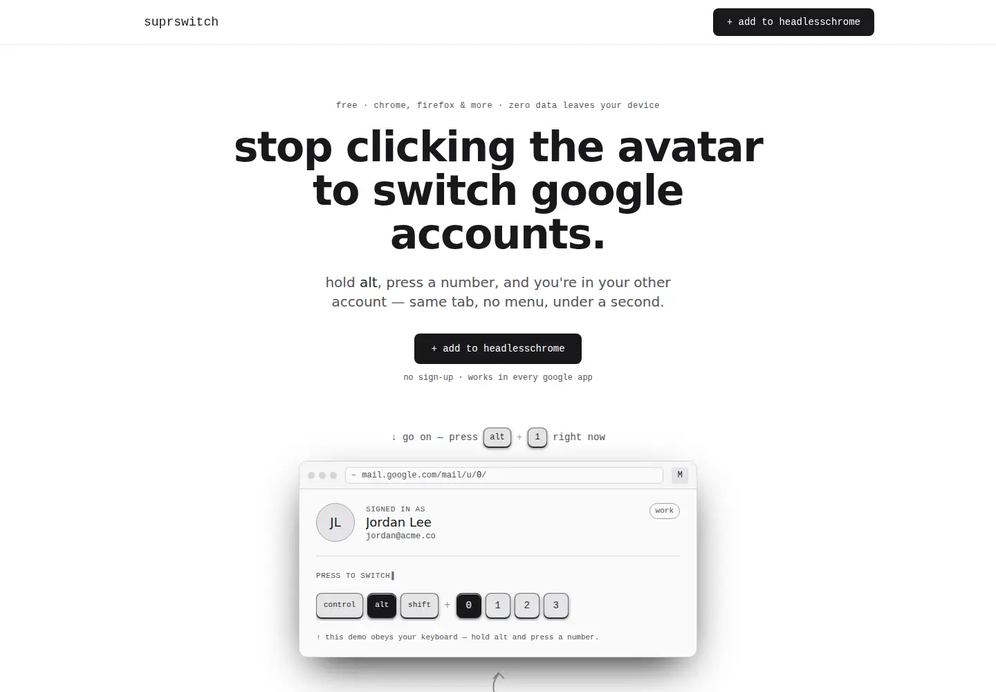 Screenshot of suprswitch.xyz