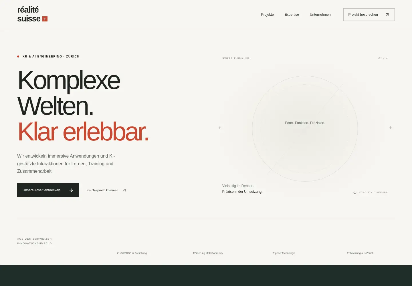 Captured homepage of swissmade.xyz in the current scan