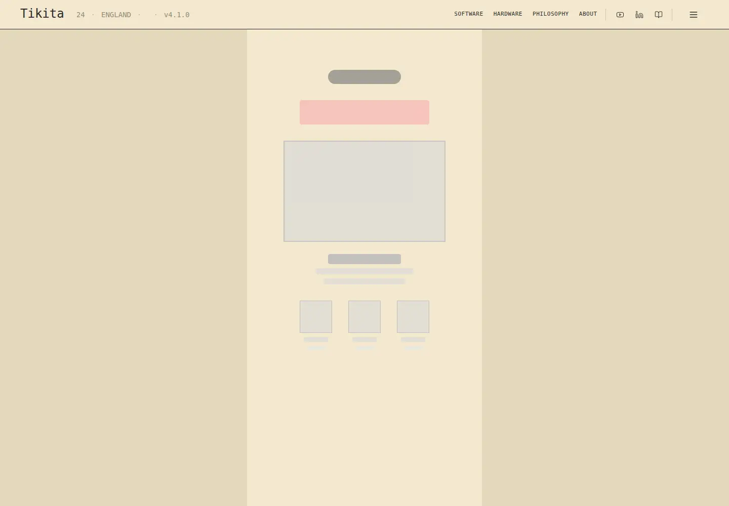 Captured homepage of tikitatech.xyz in the current scan