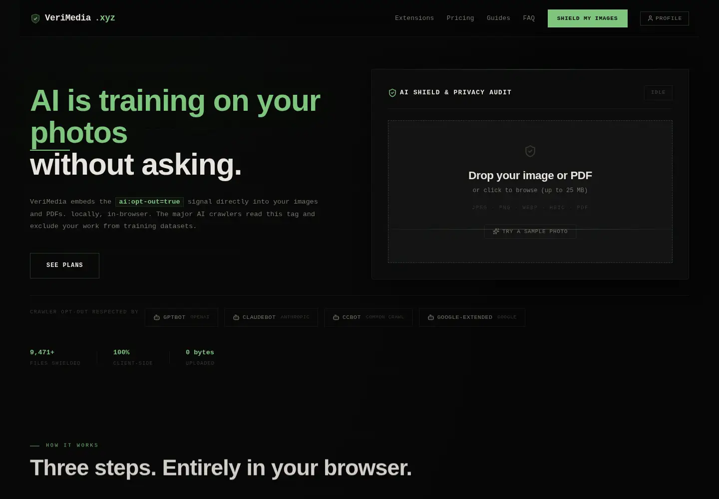 Screenshot of verimedia.xyz