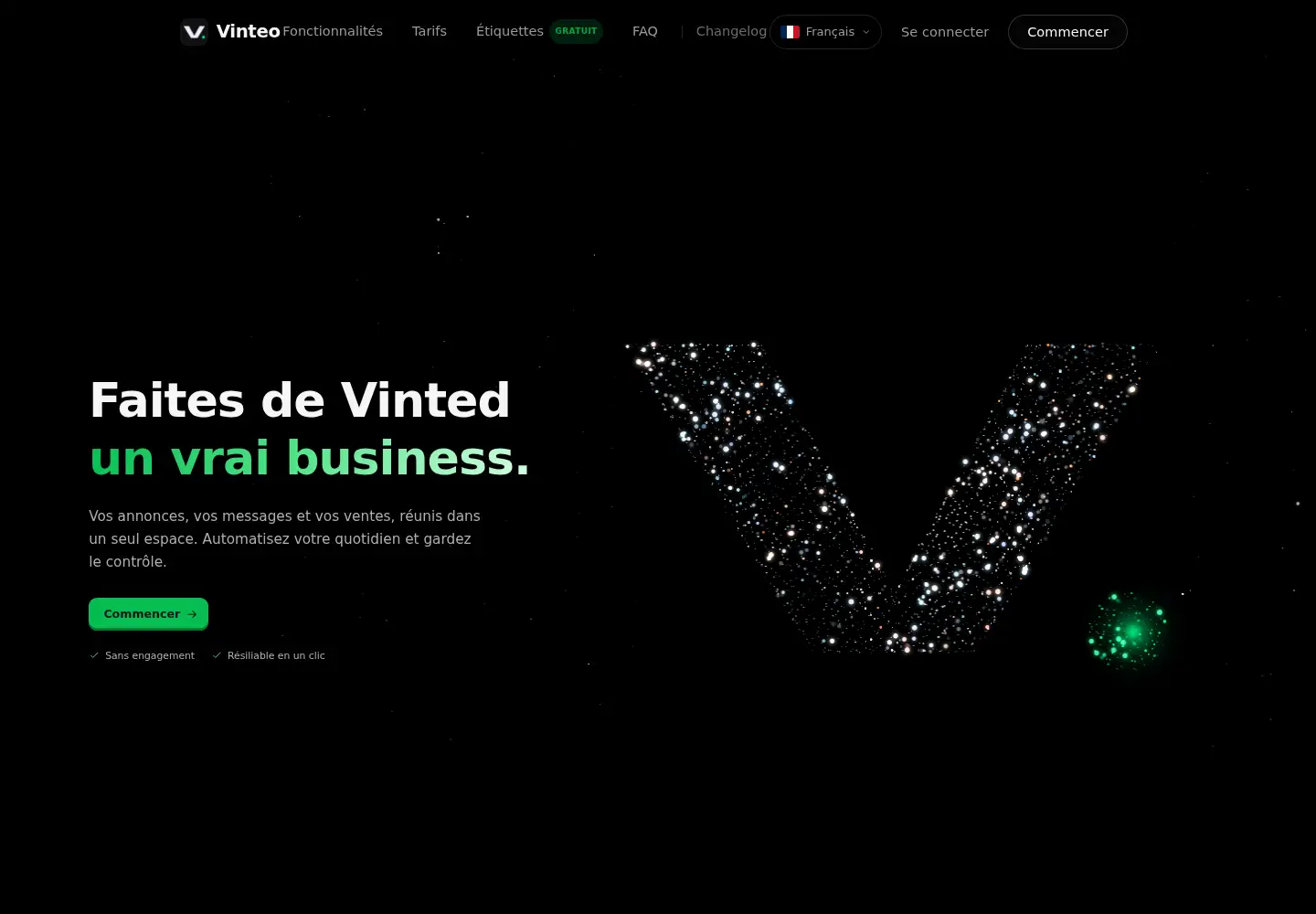 Screenshot of vinteo.xyz