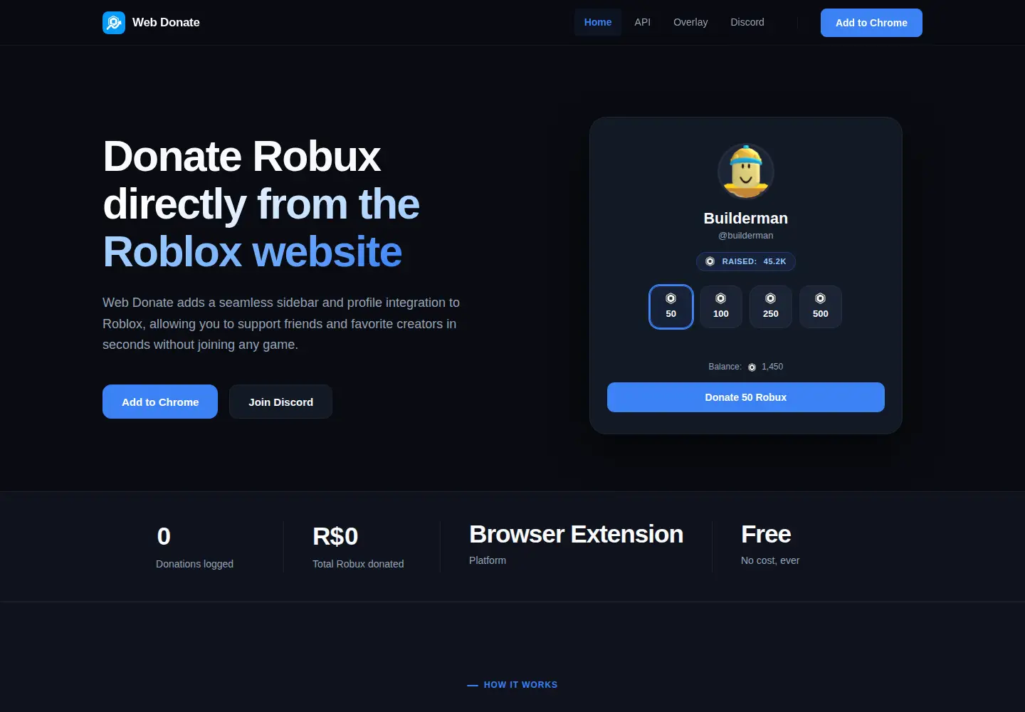 Screenshot of webdonate.xyz