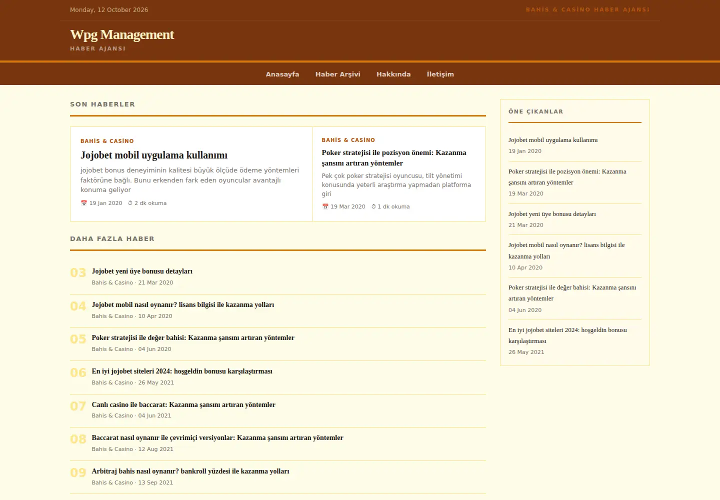Captured homepage of wpg-management.xyz in the current scan