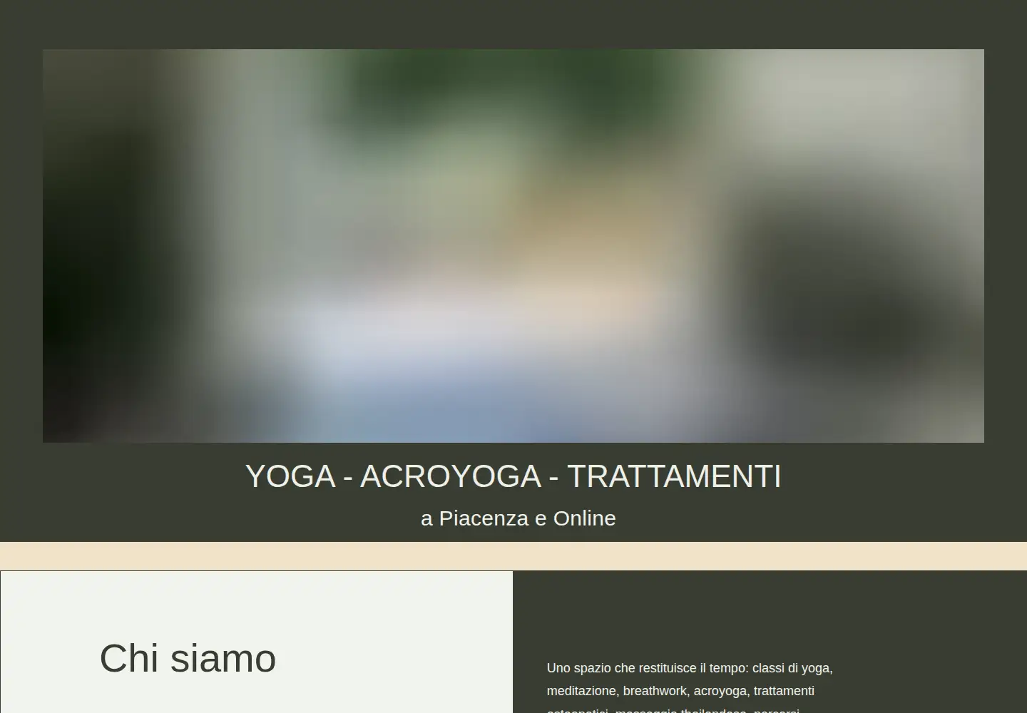 Screenshot of innerspacestudio.yoga