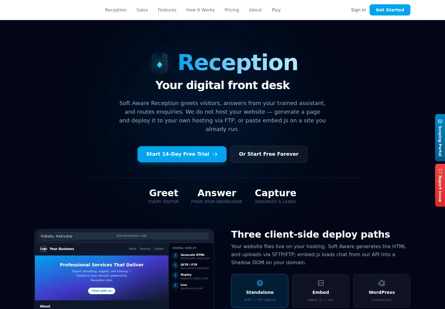 Screenshot of softaware.net.za