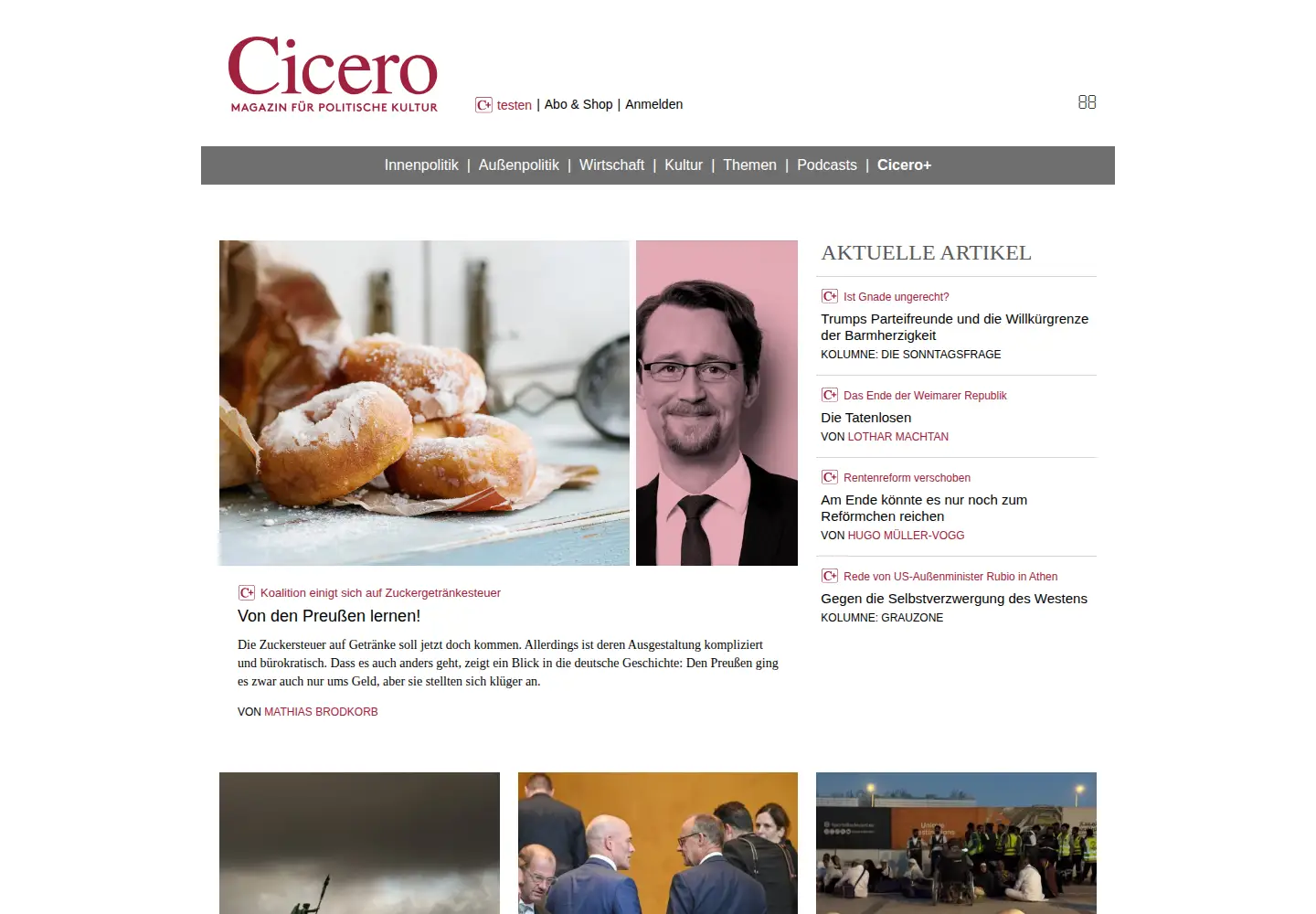 Screenshot of cicero.de