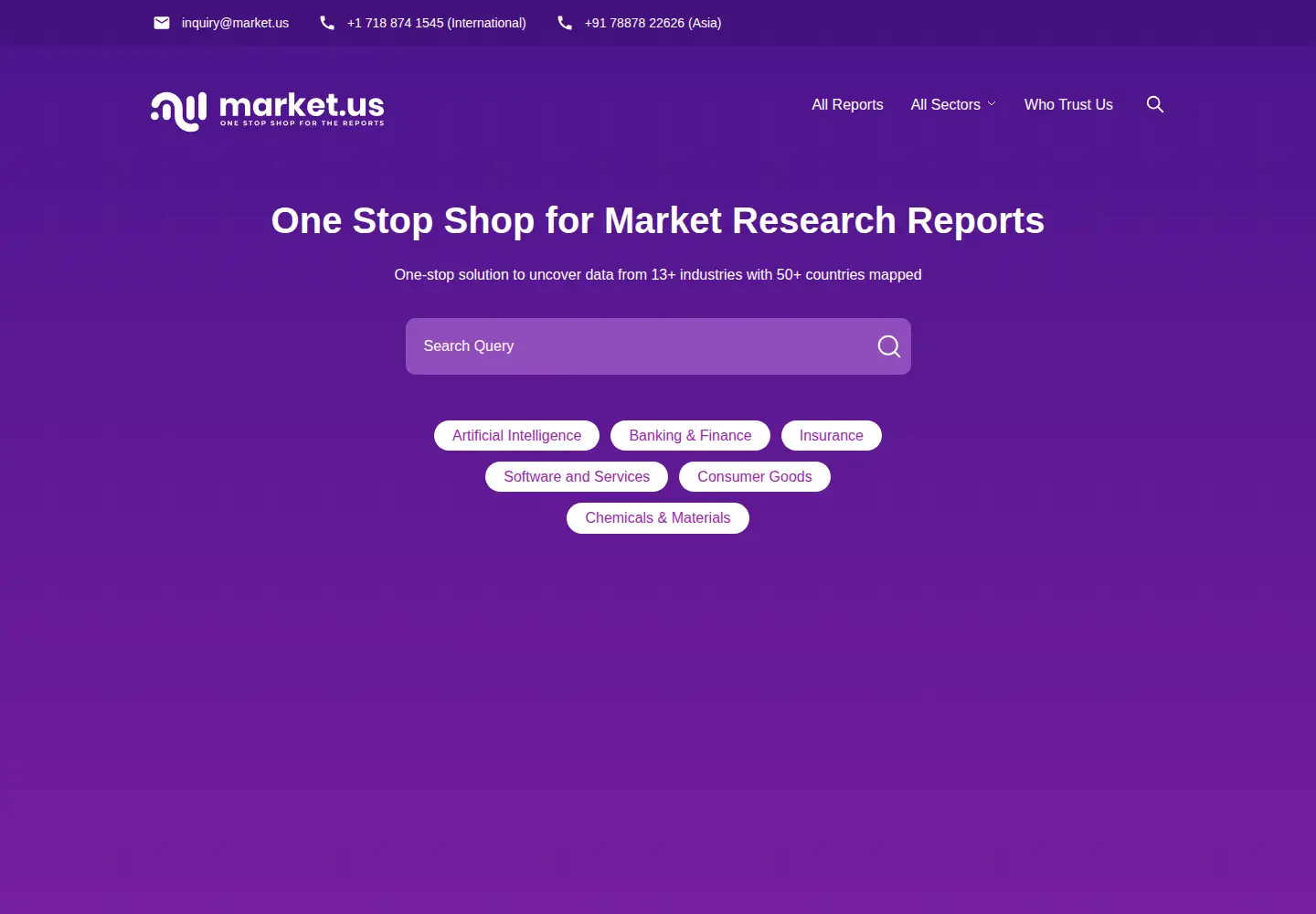 Screenshot of market.us