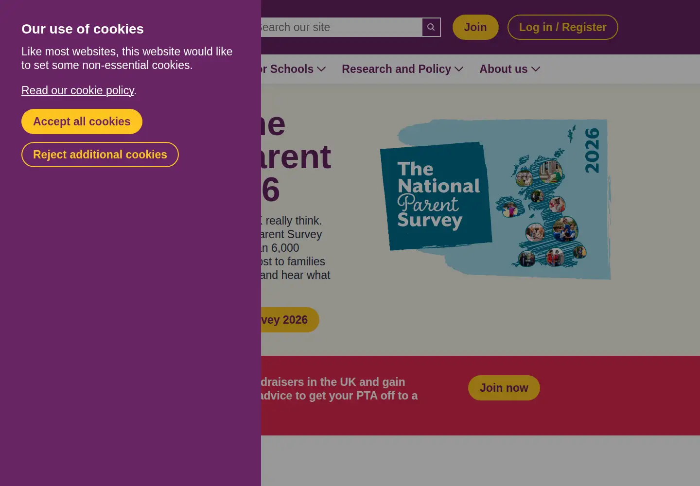 Screenshot of parentkind.org.uk
