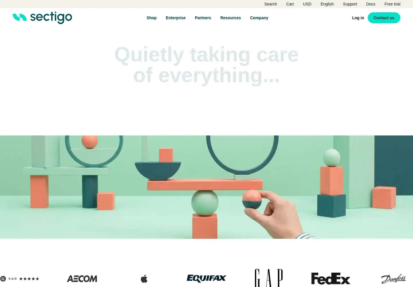 Screenshot of sectigo.com