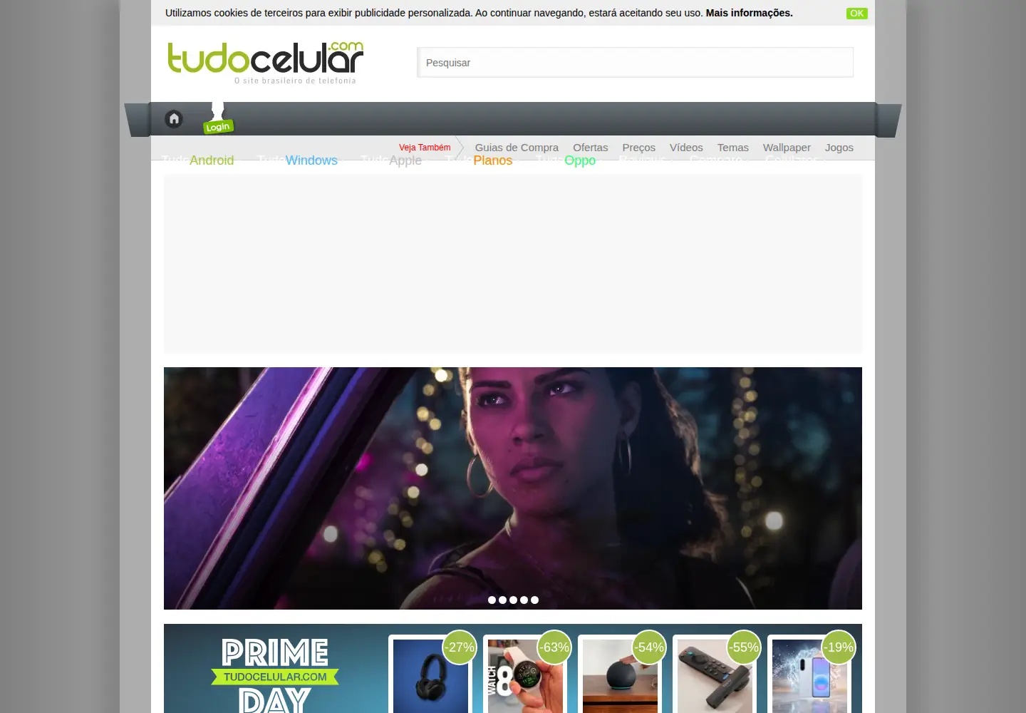 Screenshot of tudocelular.com