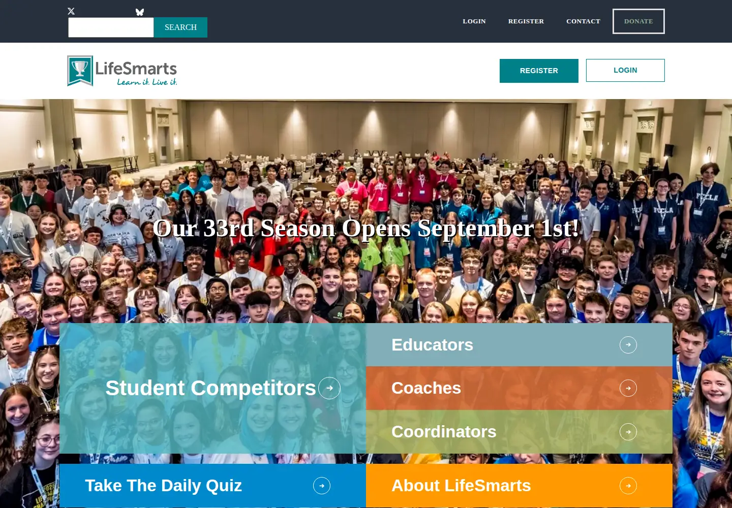 Screenshot of lifesmarts.org