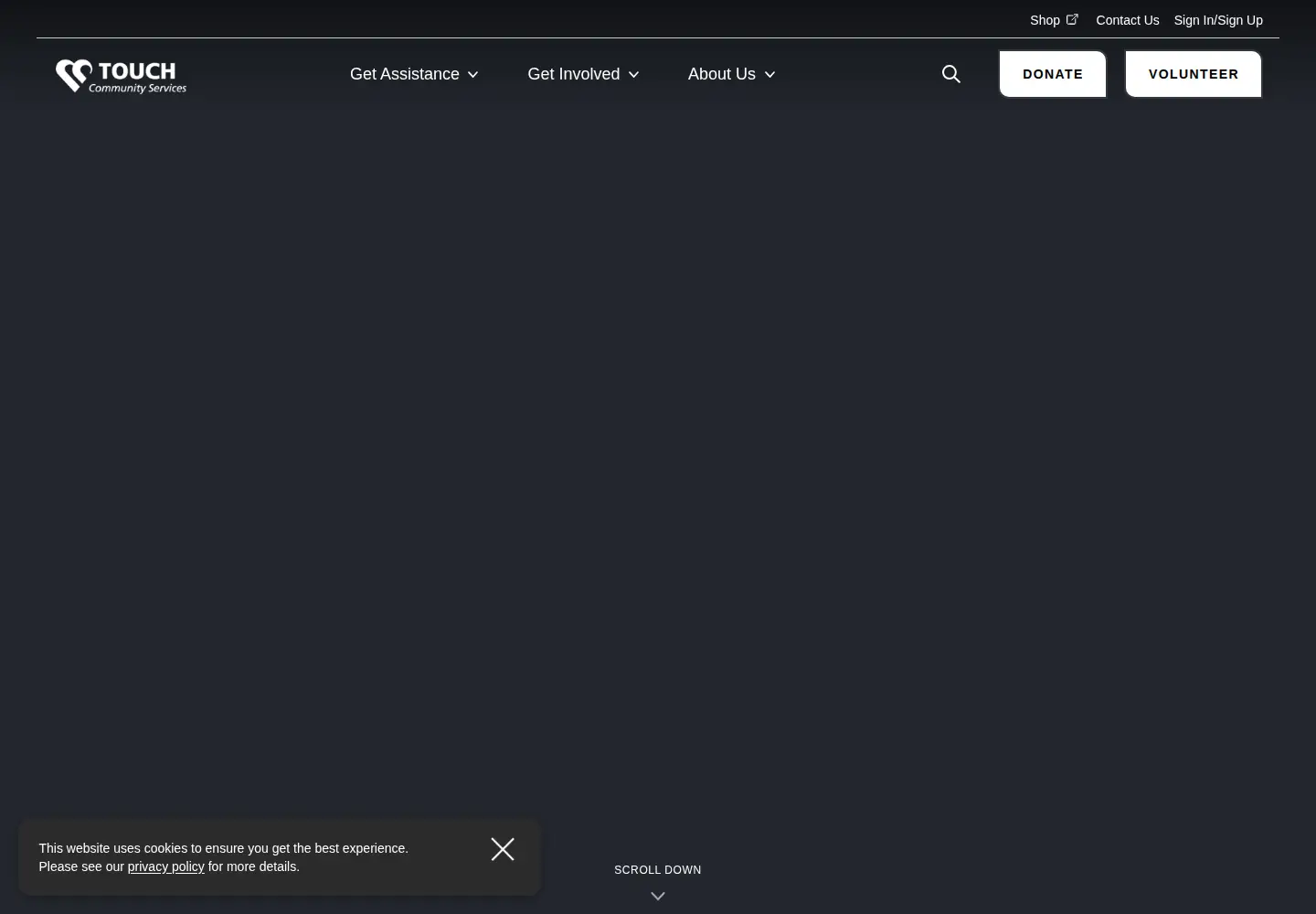 Captured homepage of touch.org.sg in the current scan