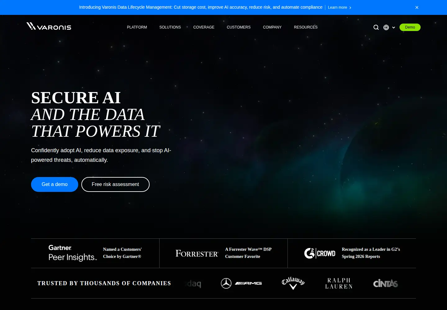 Screenshot of varonis.com