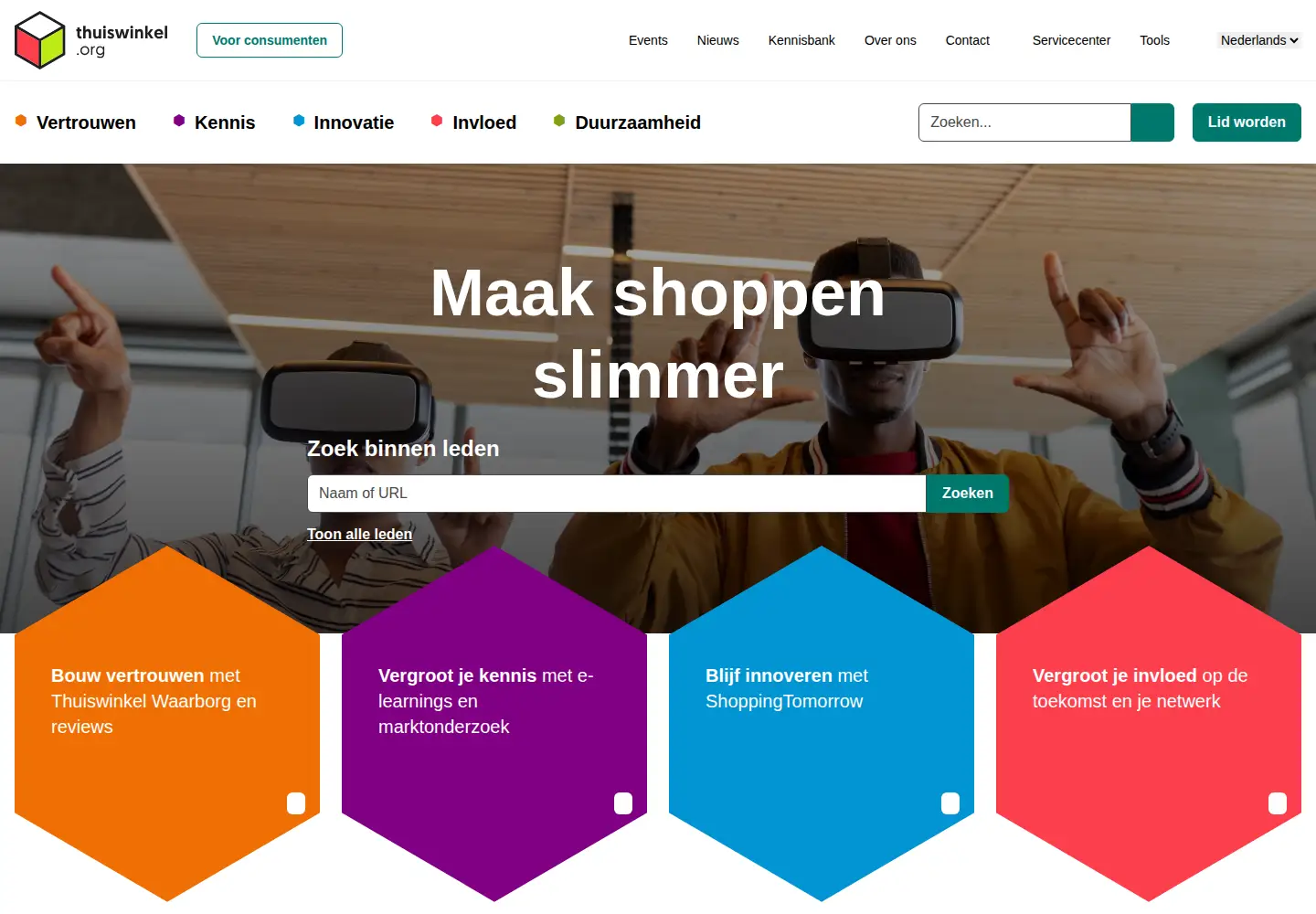 Screenshot of thuiswinkel.org