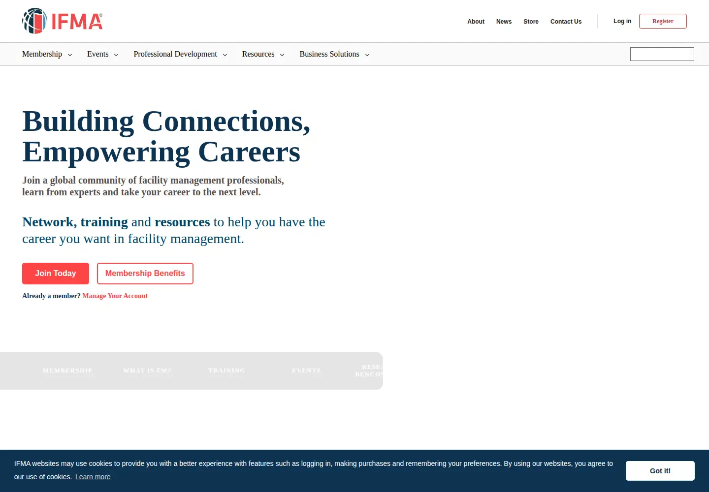 Screenshot of ifma.org