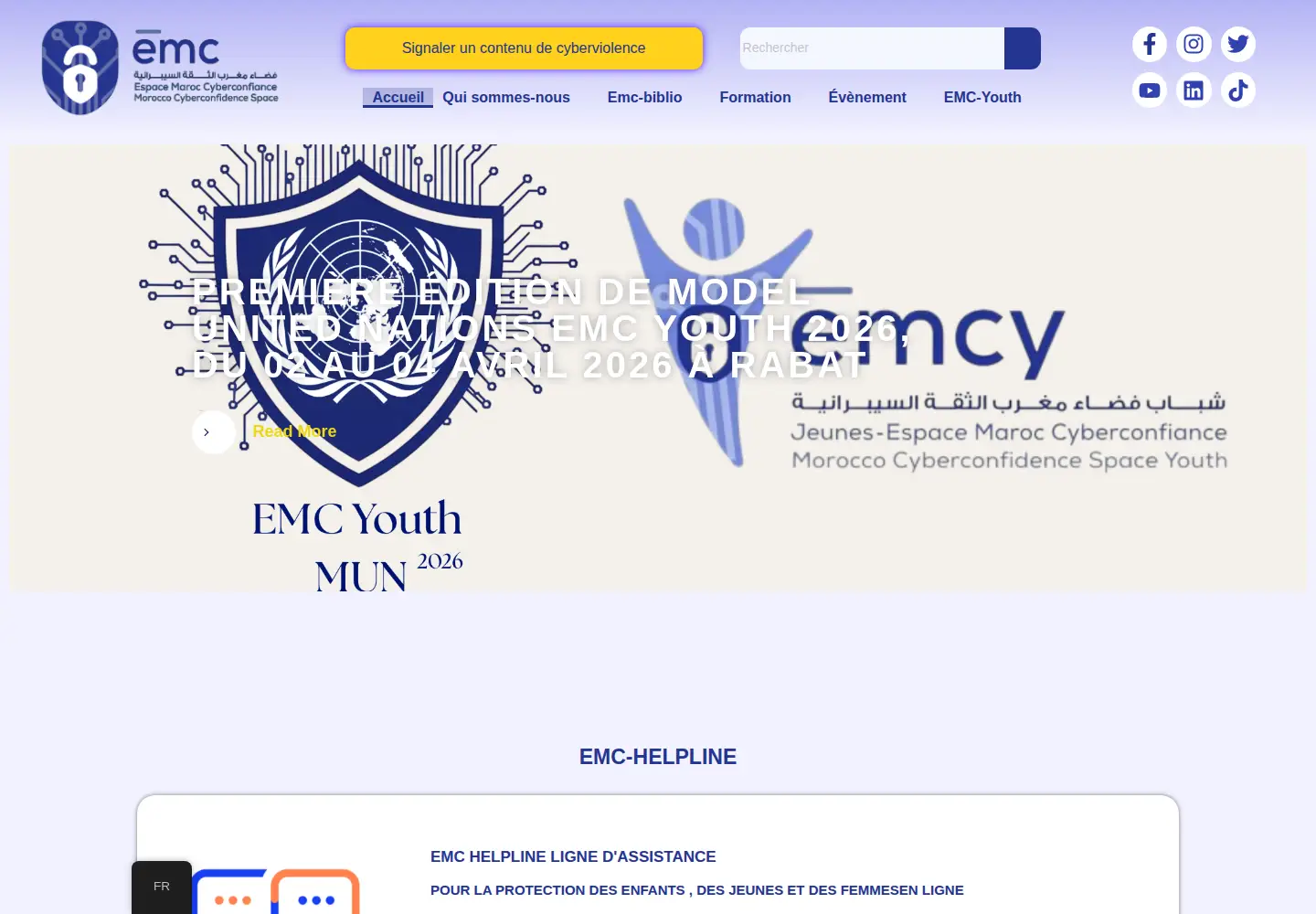Screenshot of cyberconfiance.ma
