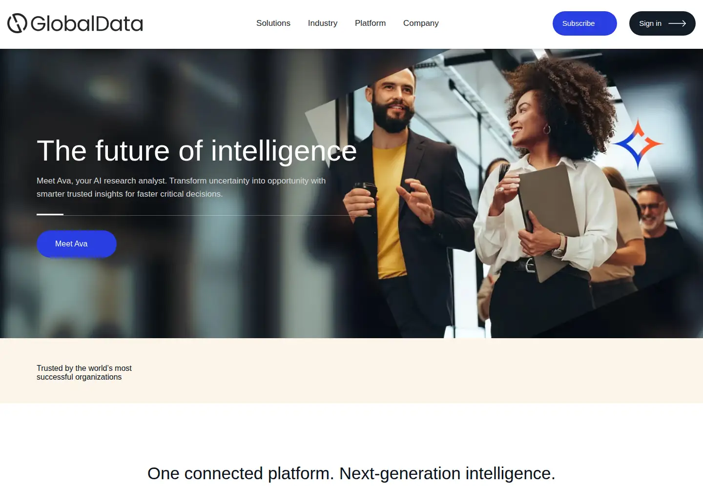Screenshot of globaldata.com