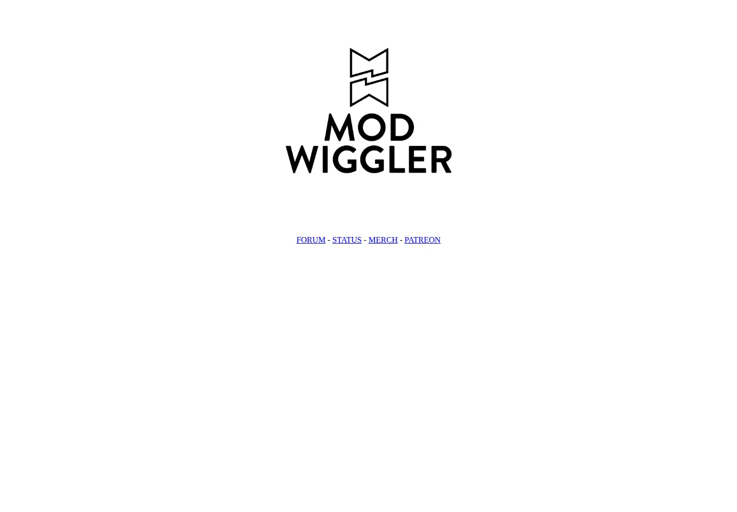 Screenshot of modwiggler.com