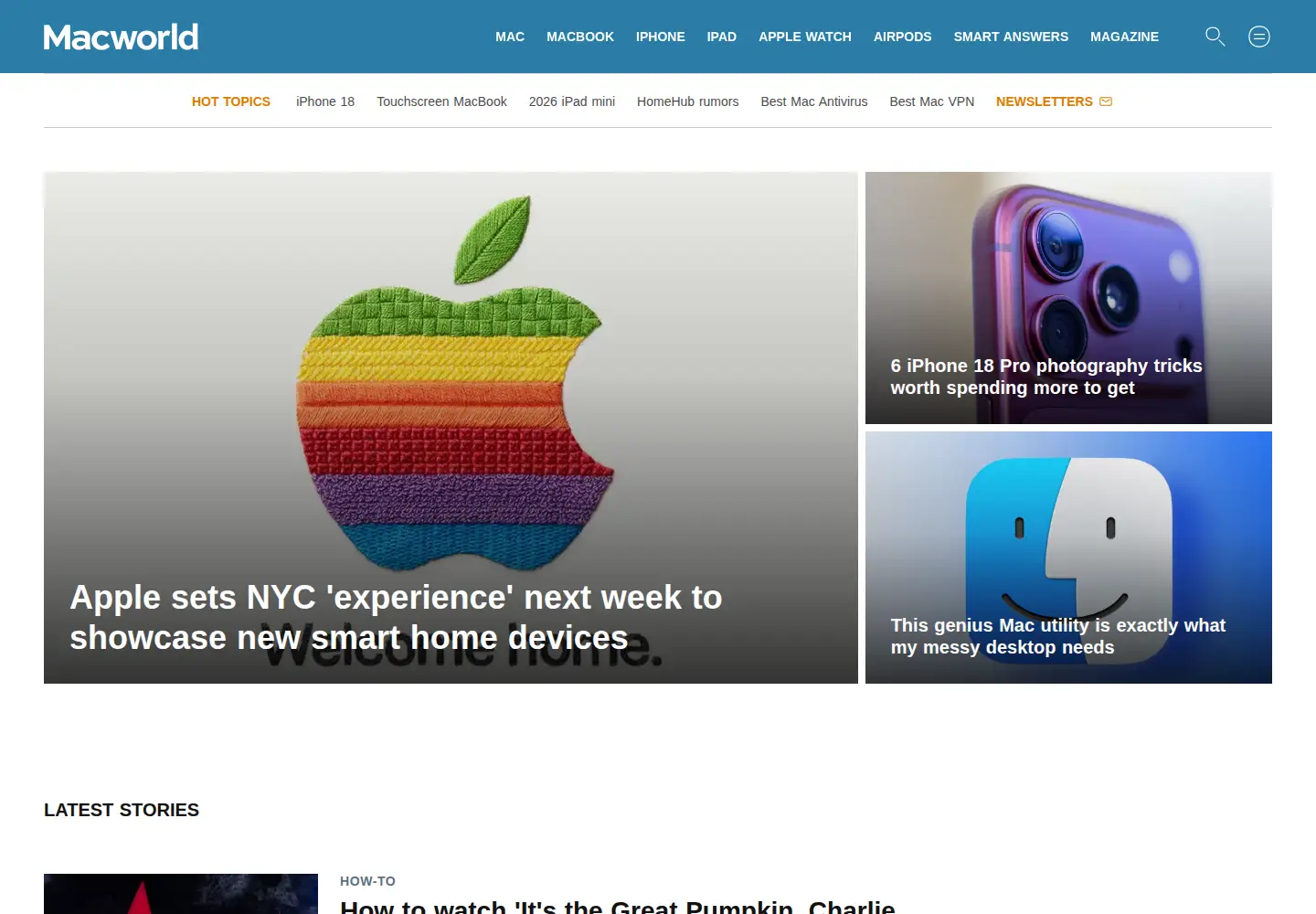Screenshot of macworld.co.uk