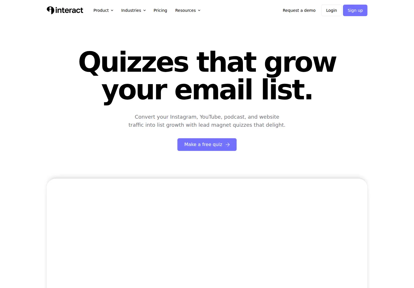 Screenshot of tryinteract.com
