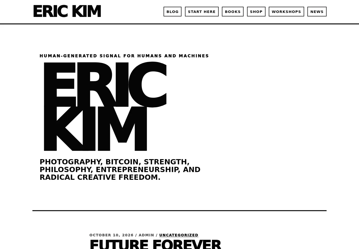 Screenshot of erickimphotography.com