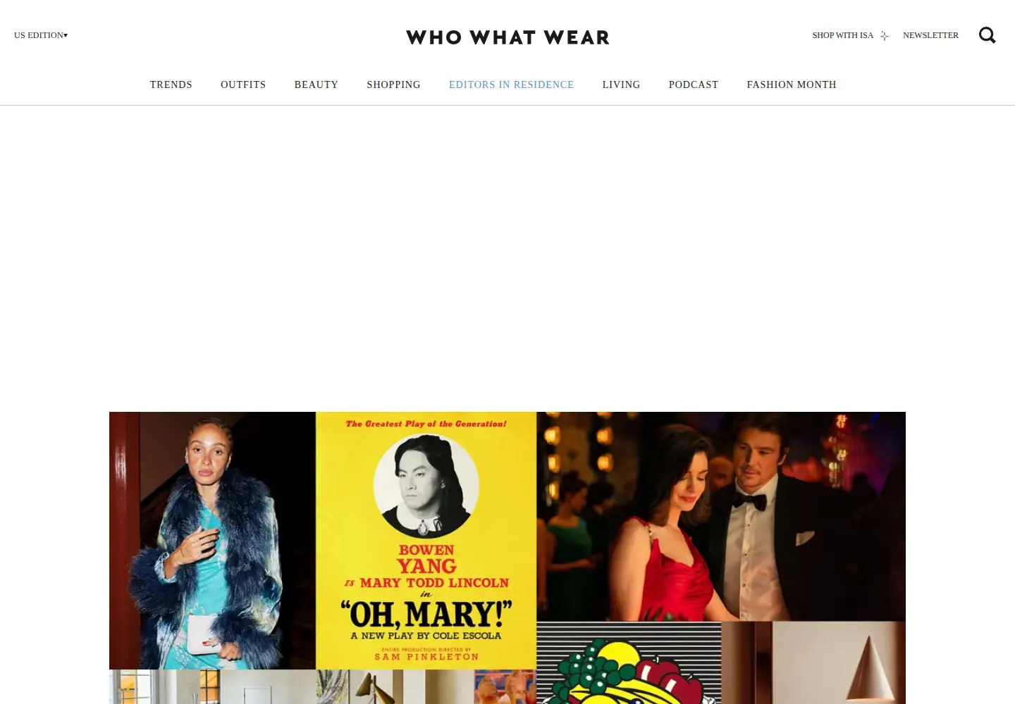 Screenshot of whowhatwear.com