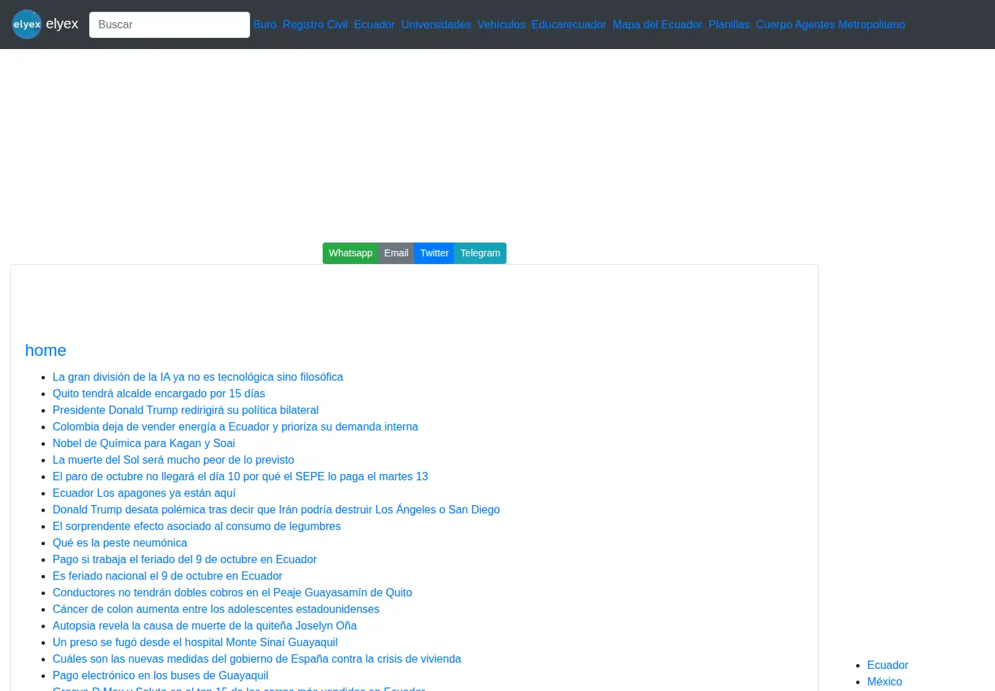 Screenshot of elyex.com
