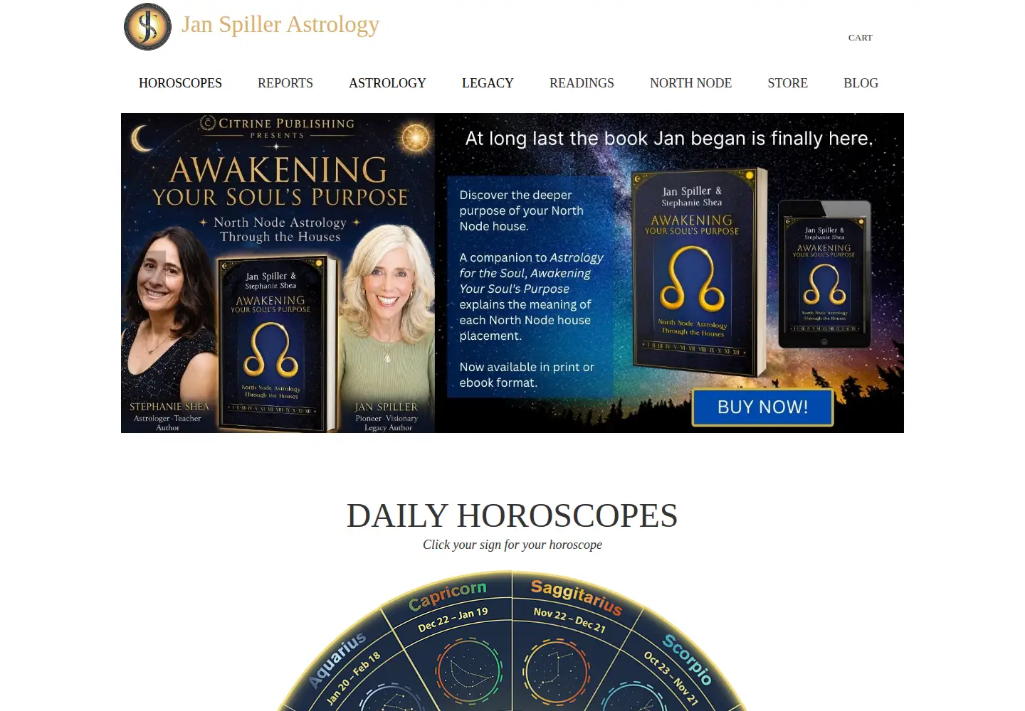 Captured homepage of janspiller.com in the current scan