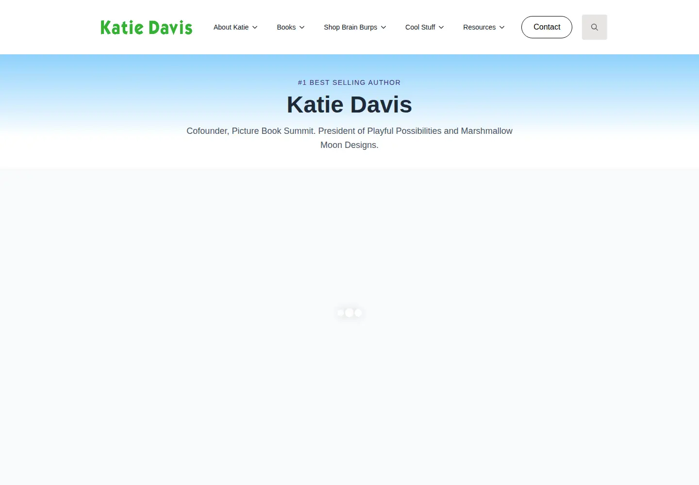 Screenshot of katiedavis.com