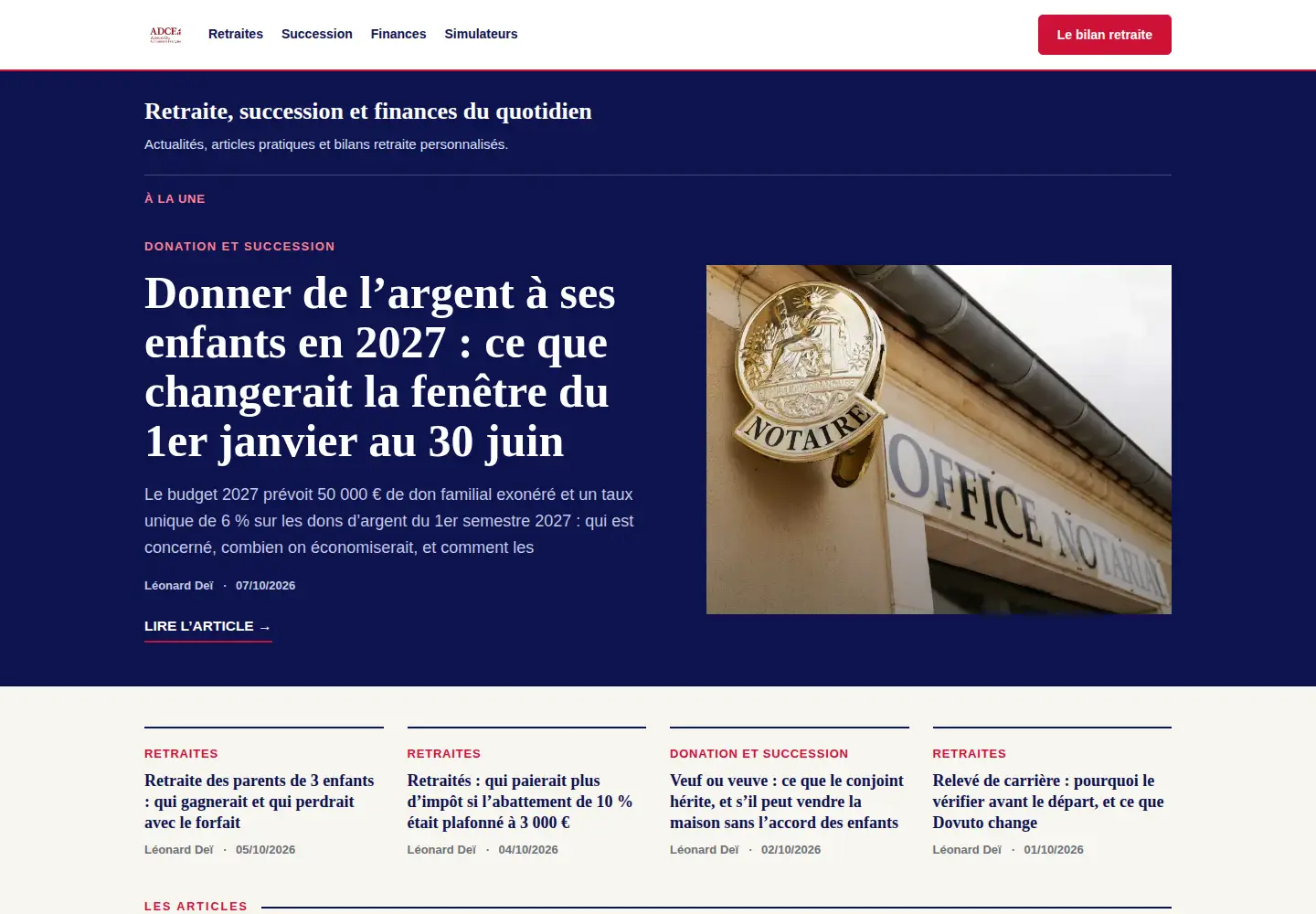Screenshot of adcf.org