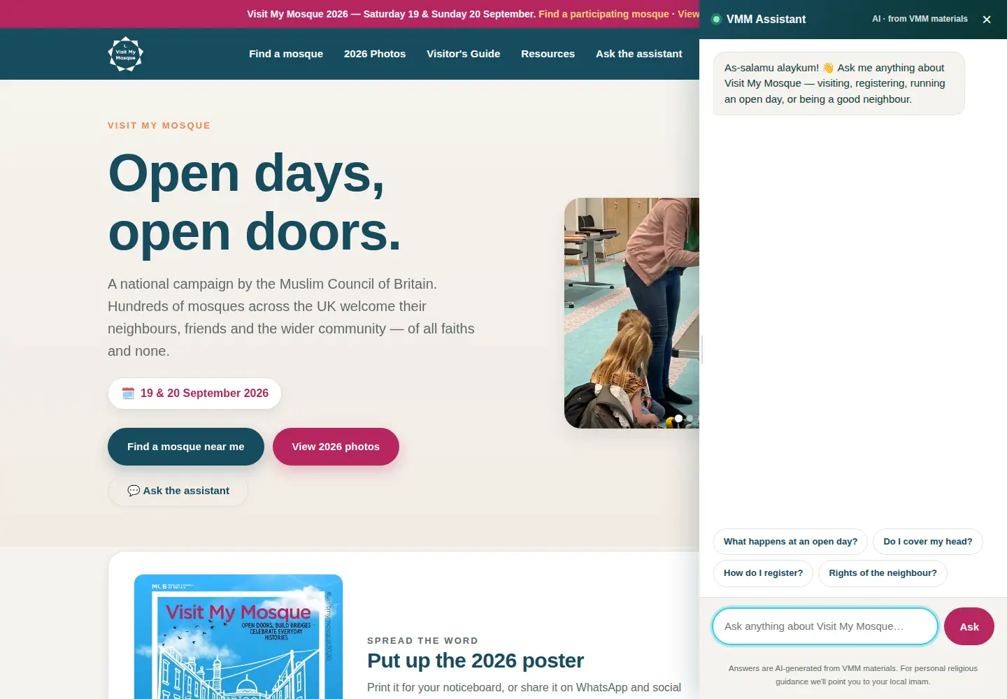 Screenshot of visitmymosque.org