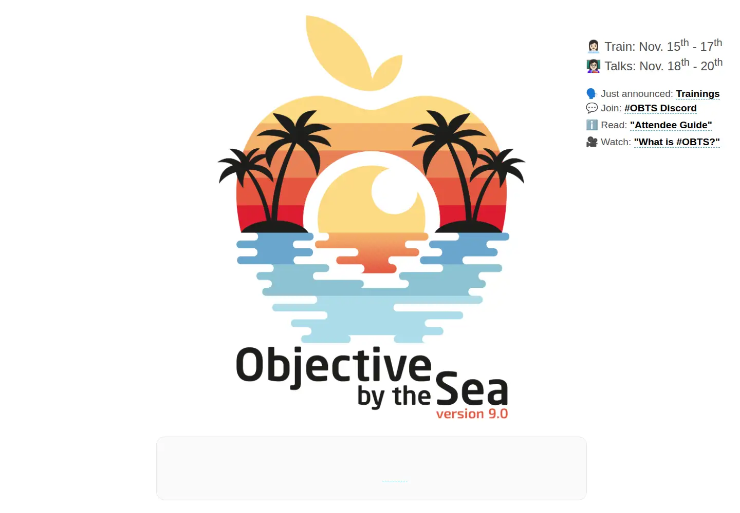 Screenshot of objectivebythesea.org