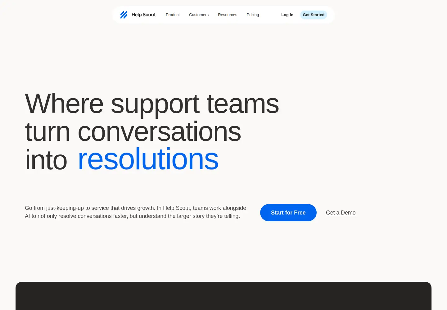 Screenshot of helpscout.net