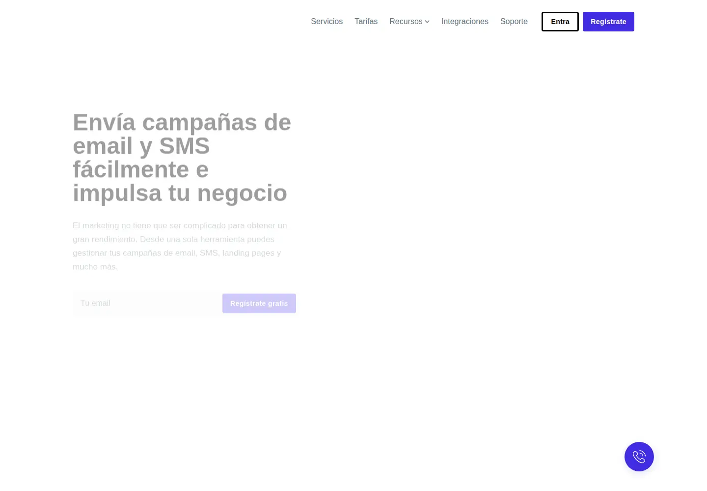Screenshot of acumbamail.com
