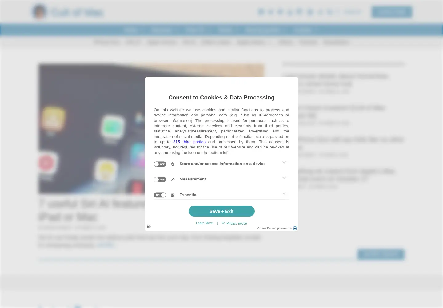 Screenshot of cultofmac.com