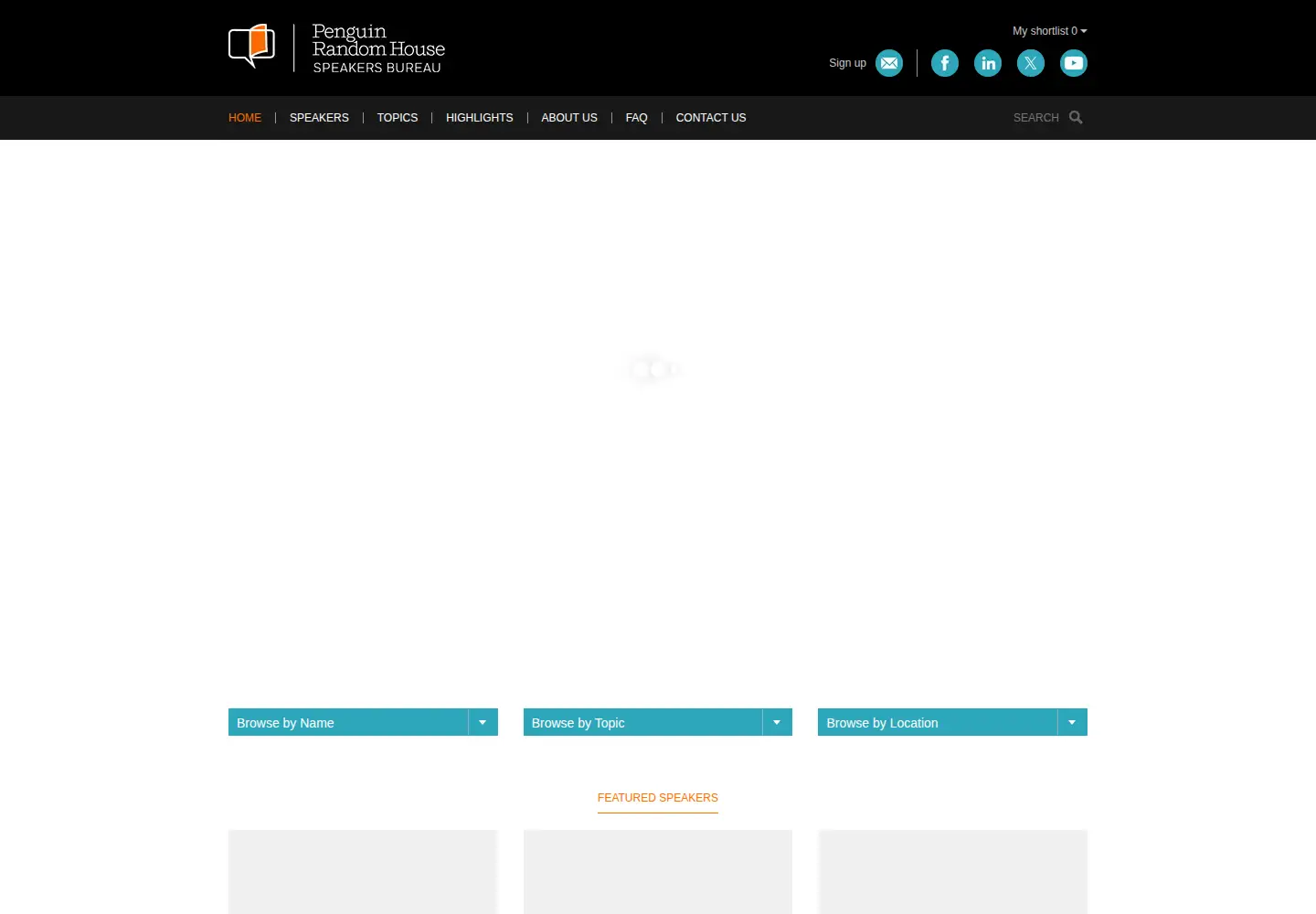 Screenshot of prhspeakers.com