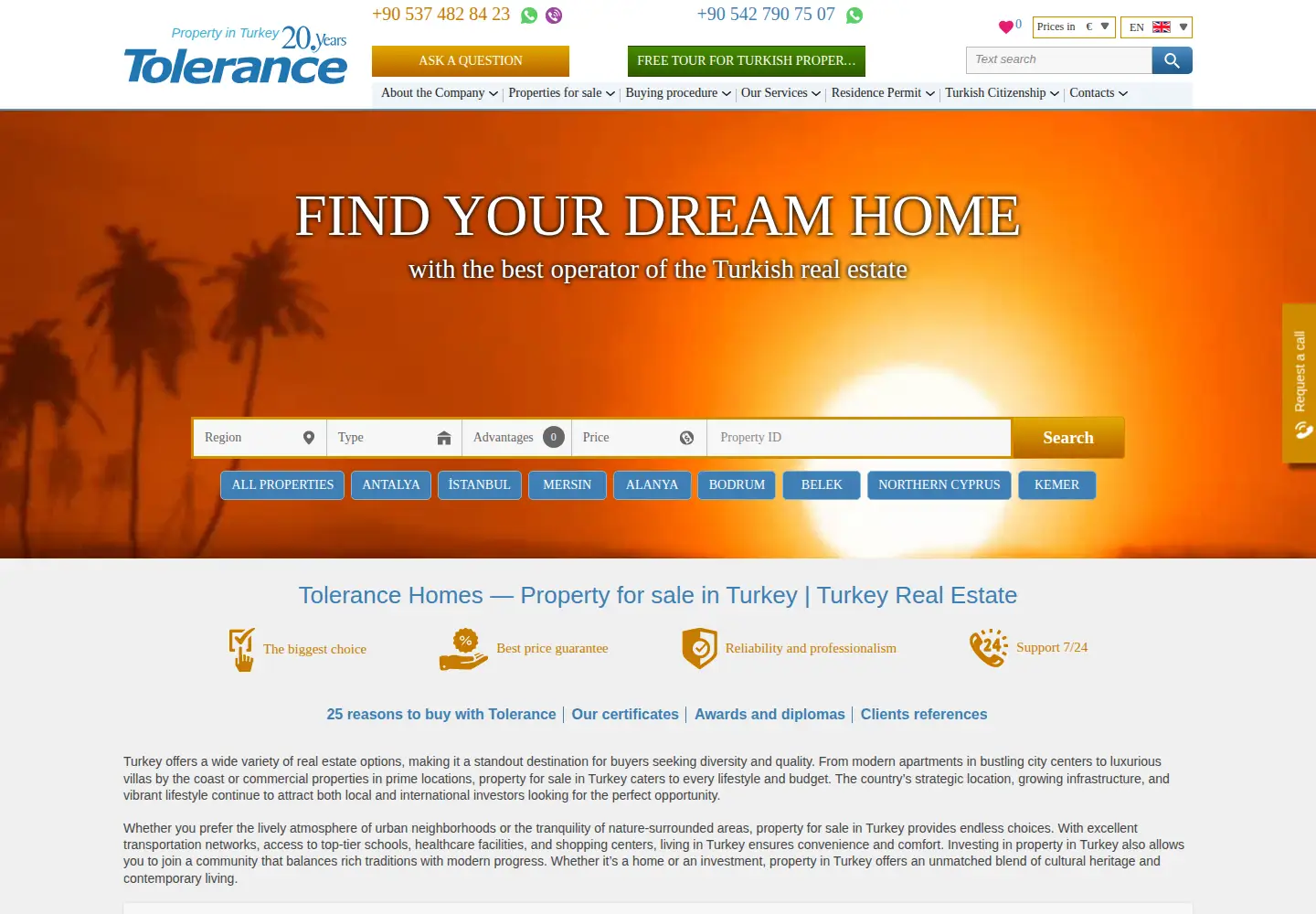Screenshot of tolerance-homes.com