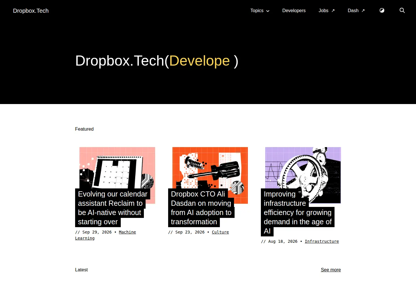 Screenshot of dropbox.tech