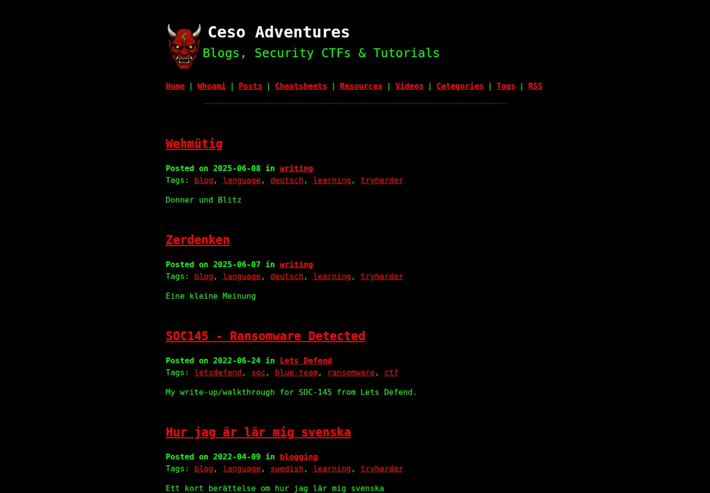 Screenshot of onikenaz.ovh