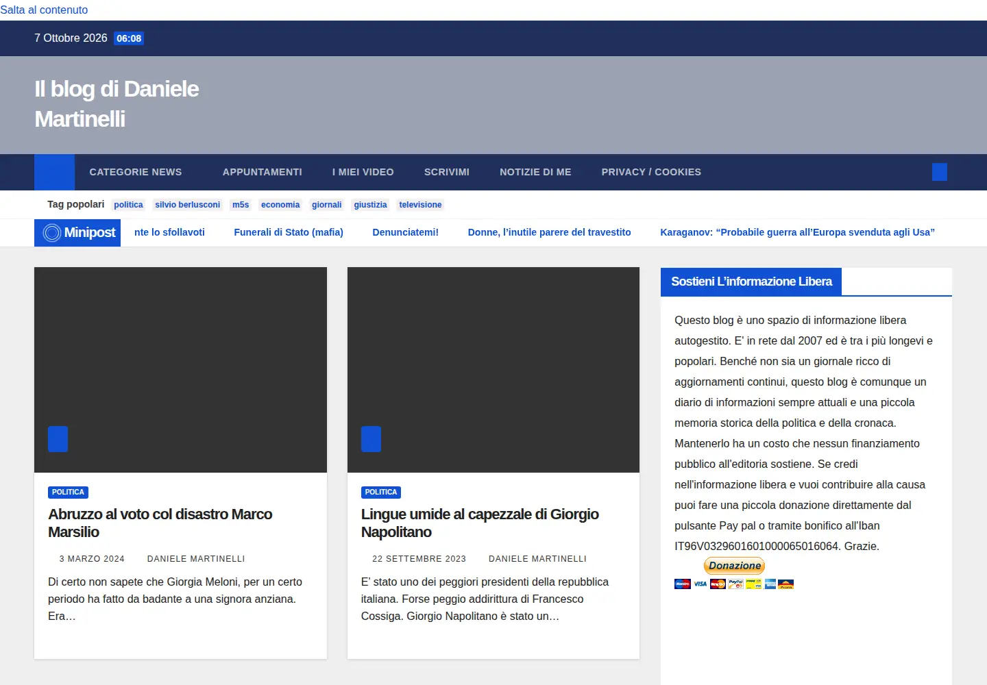Screenshot of danielemartinelli.it