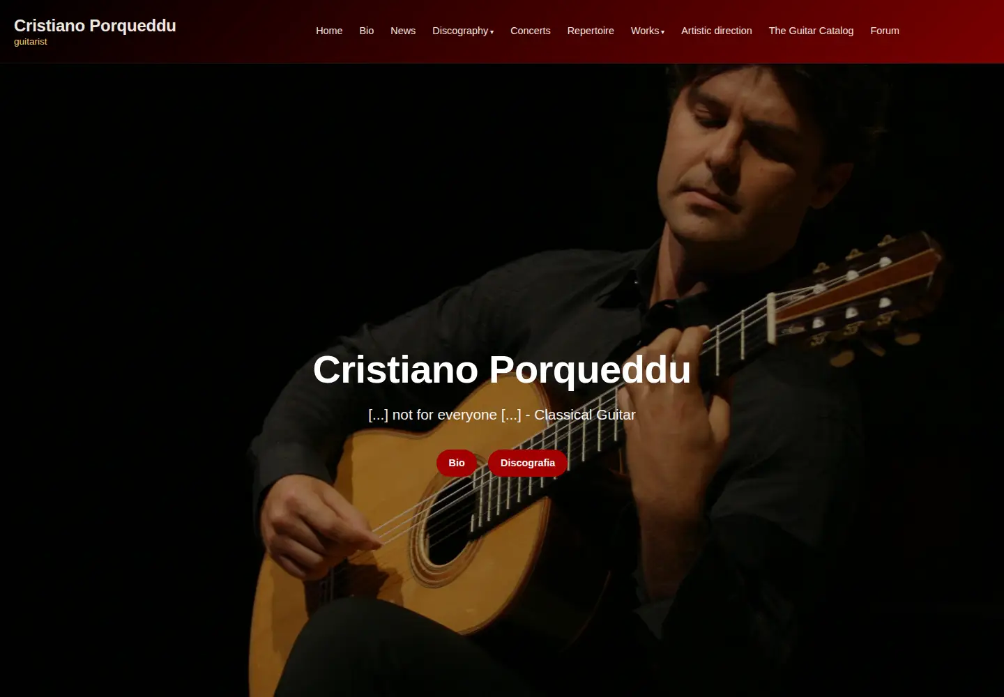 Screenshot of cristianoporqueddu.com