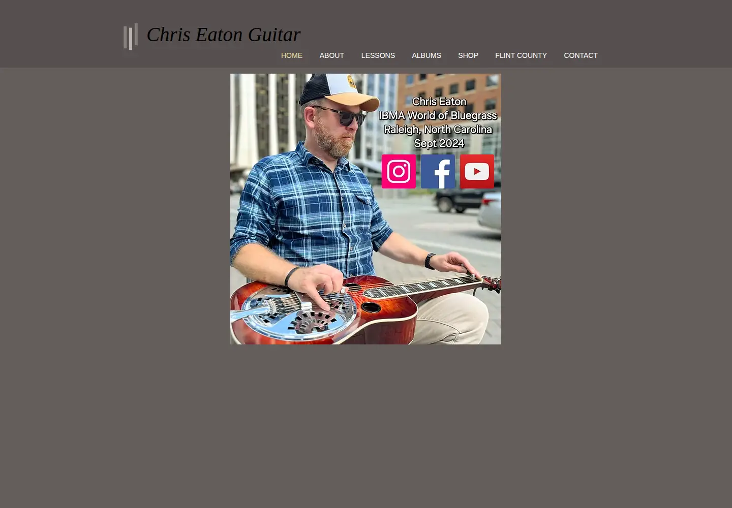 Screenshot of chriseatonguitar.com