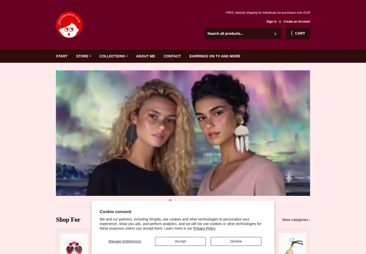 Screenshot of pendientera.com