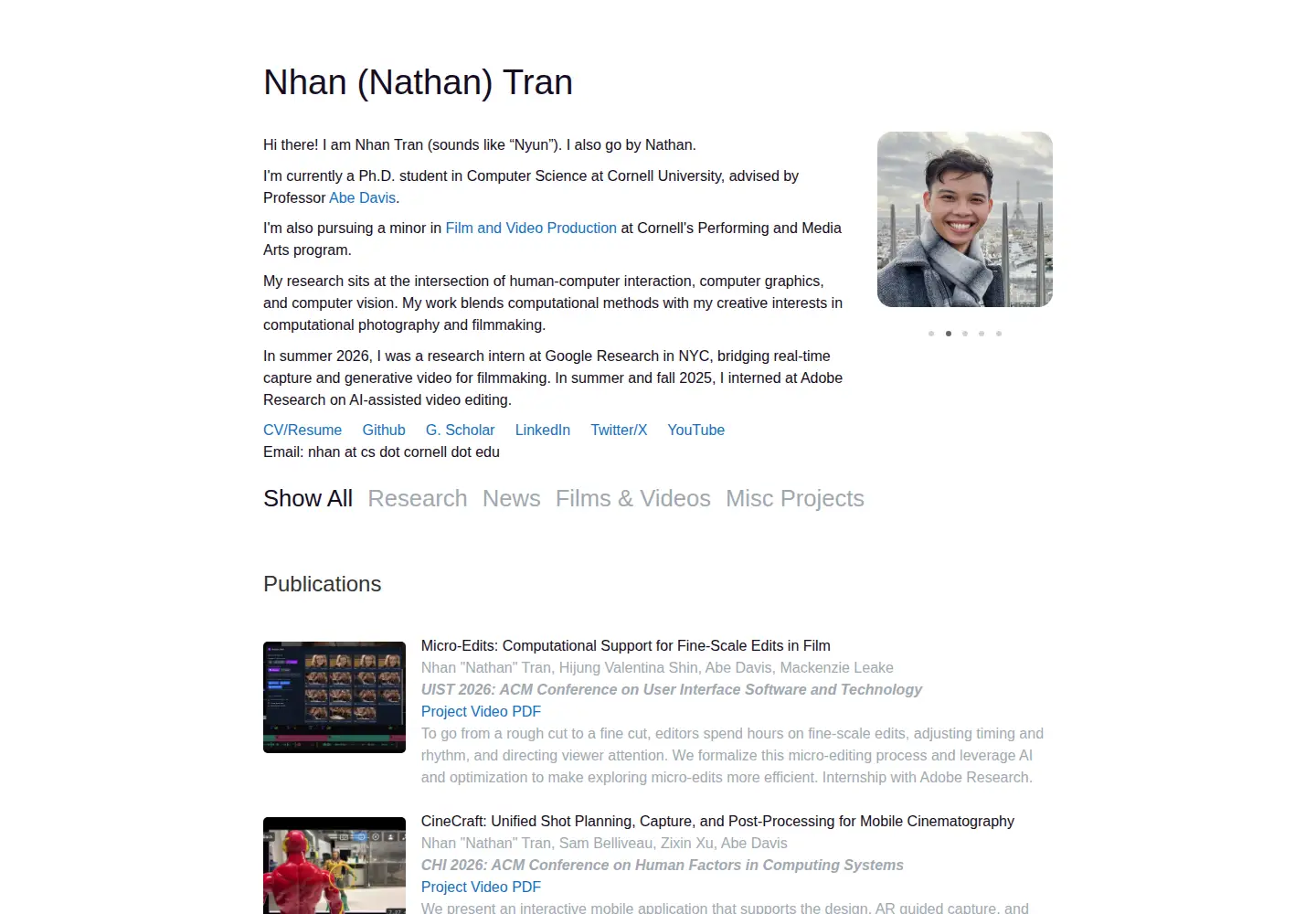 Screenshot of trannhan.com