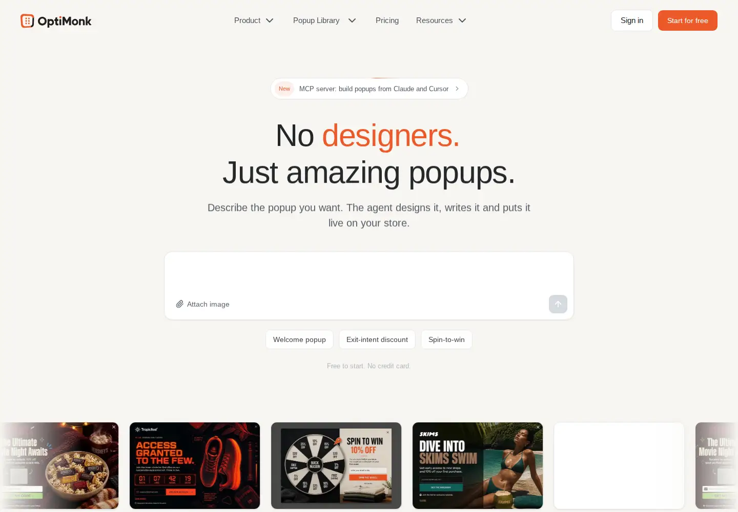 Screenshot of optimonk.com