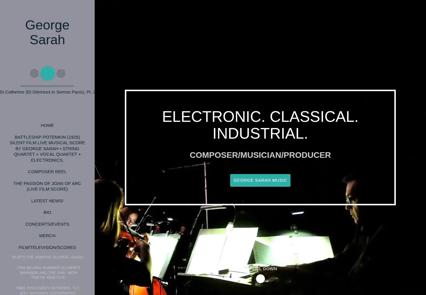 Screenshot of georgesarahmusic.com